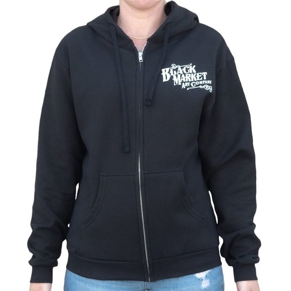 We Can Do It Women's Hoodie Custom Tattoo Artwork by Adi S-M-L-XL-XXL NWT - Picture 2 of 3